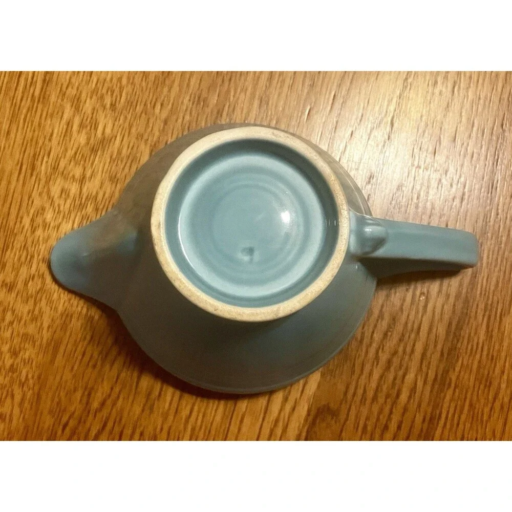 Vintage Homer Laughlin Fiestaware Harlequin Creamer Turquoise Cream Pitcher